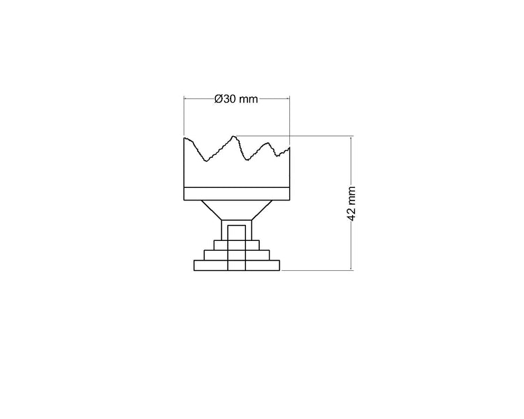 Viraaj Crystal Knob